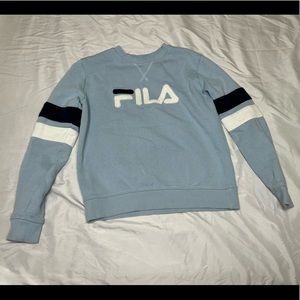 Small Light Blue Fila Sweatshirt